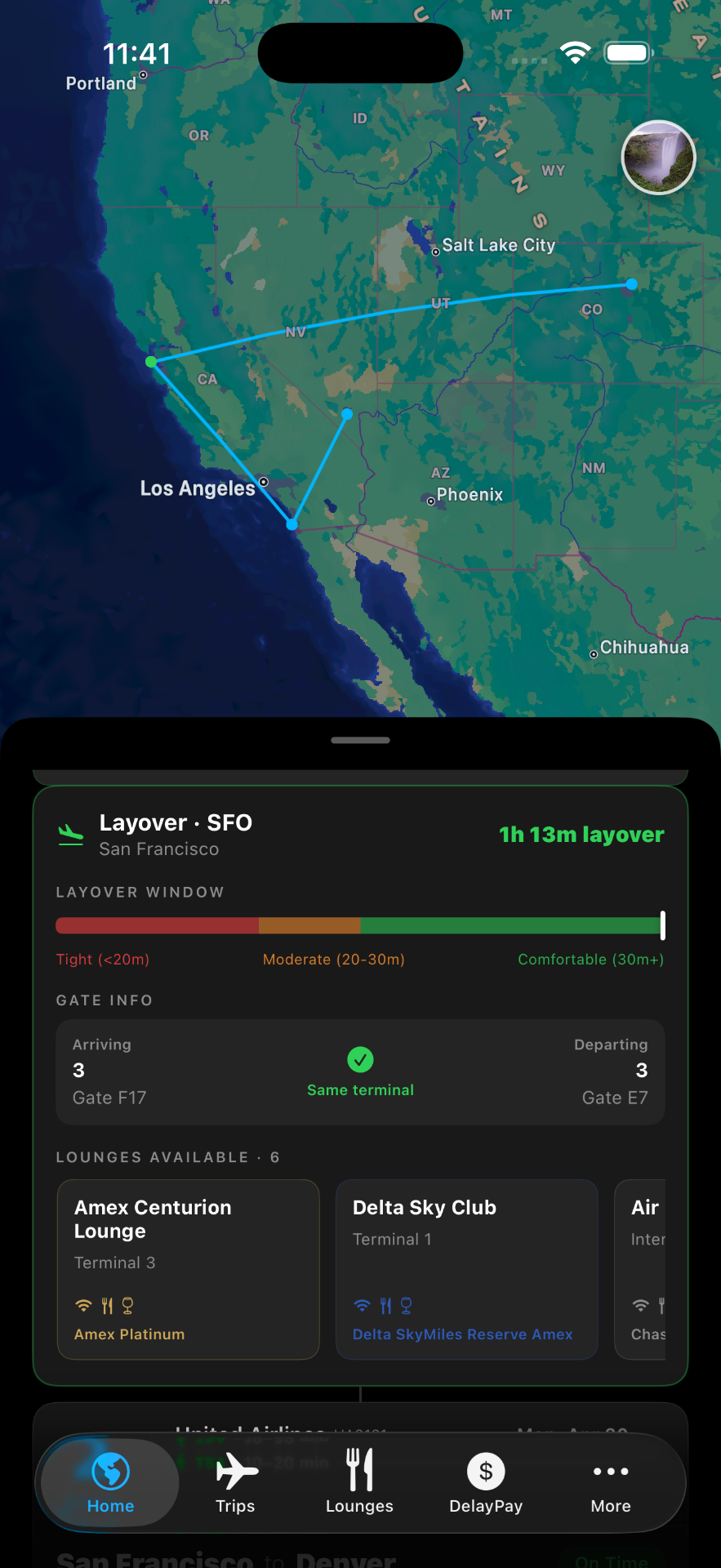 Home screen